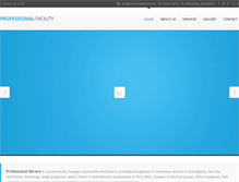 Tablet Screenshot of professionalfacility.net